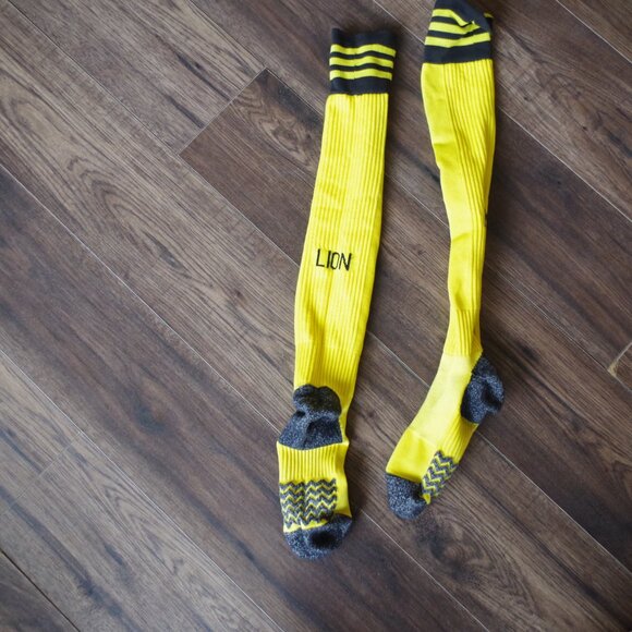 Long Yellow Adidas Unisex Socks Adult - Picture 3 of 3